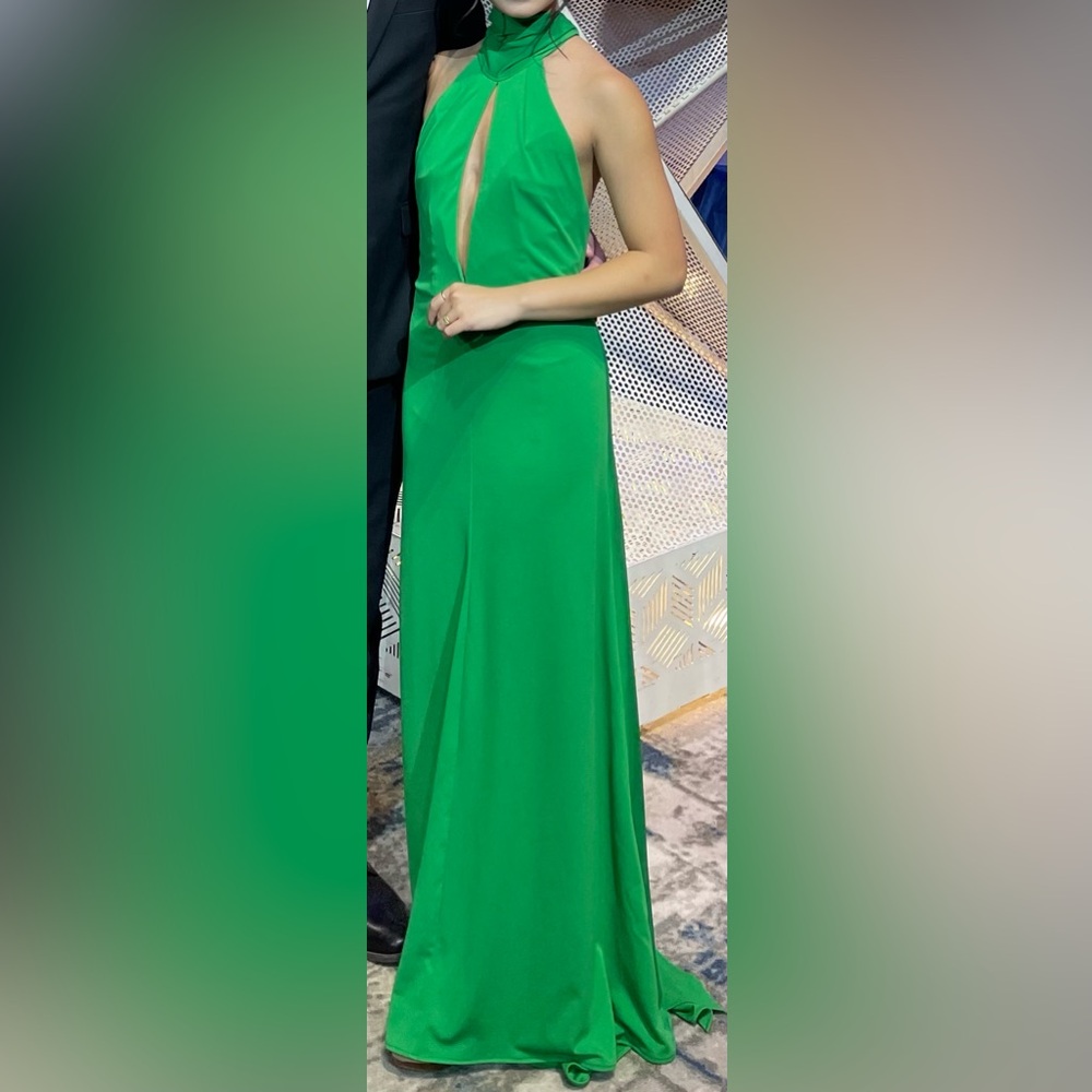 Wedding guest dress green
